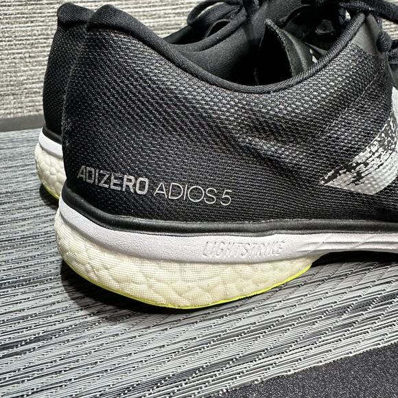 Adidas Adizero Adios 5 Running Shoes Boost FY0344 Black White Women's 10.5 - Picture 8 of 16